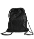 Drawstring Backpack, &pound;350, Handbags, Black, Leather, Back view